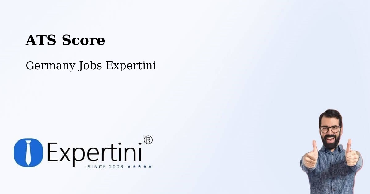 Resume ATS Score & Job Description Match Tool – Büchenbach - Germany Jobs Expertini