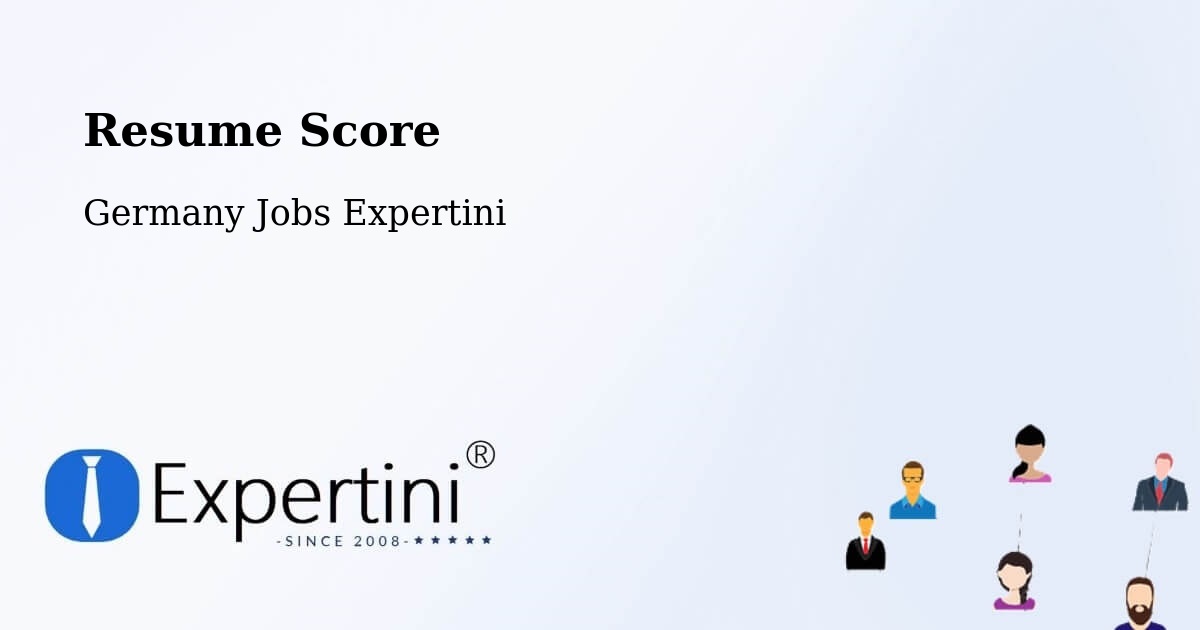 Resume Score & Job Description Match Tool – Büchenbach - Germany Jobs Expertini
